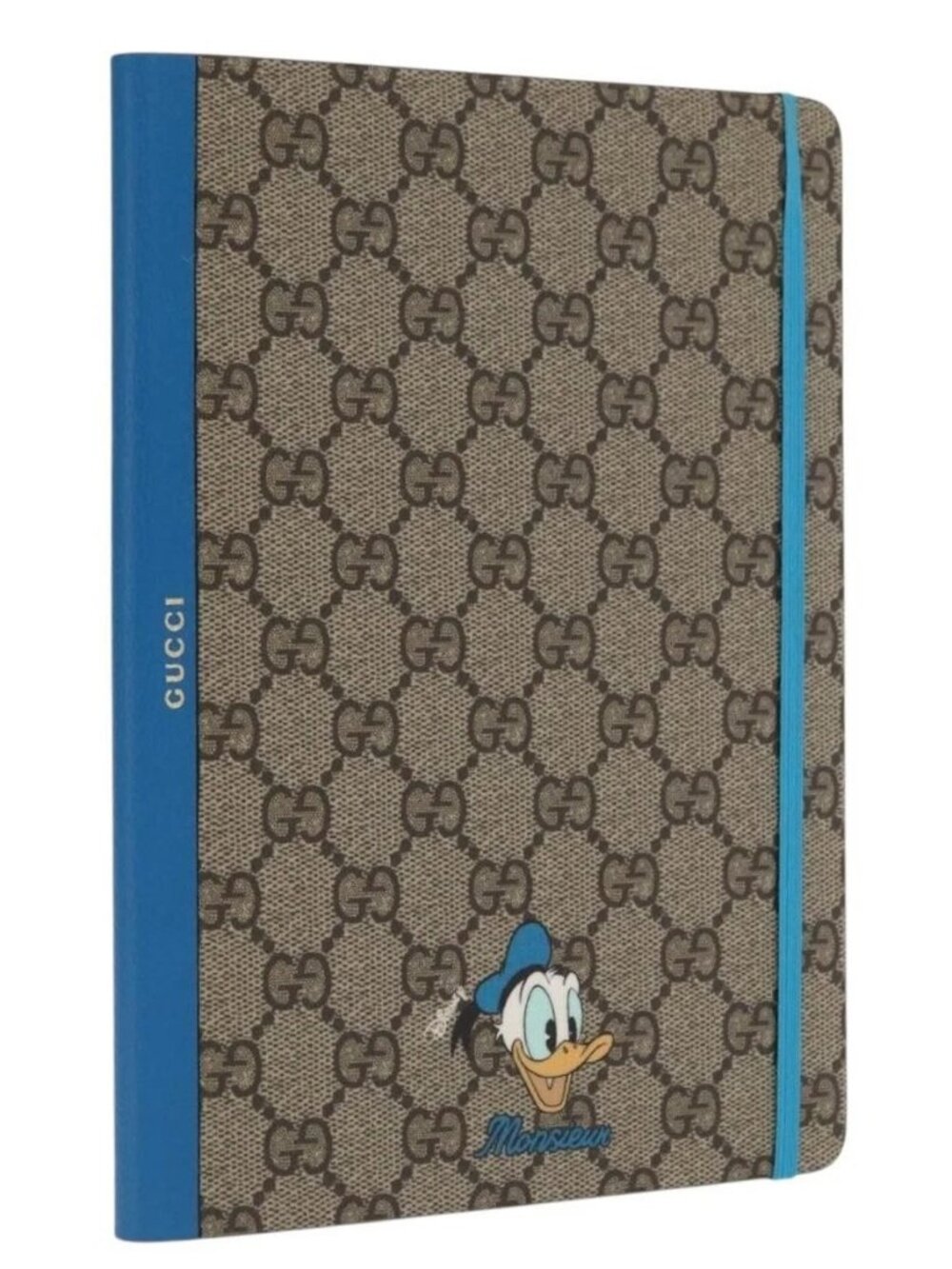 GUCCI GG Supreme Donald Duck Disney Collaboration Note Cover Beige Auth BA10339M